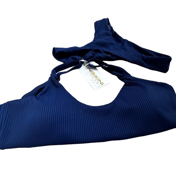 TiniBikini|Bikini|Ribbed|Navy|NWT|SZ XL - Picture 1 of 7